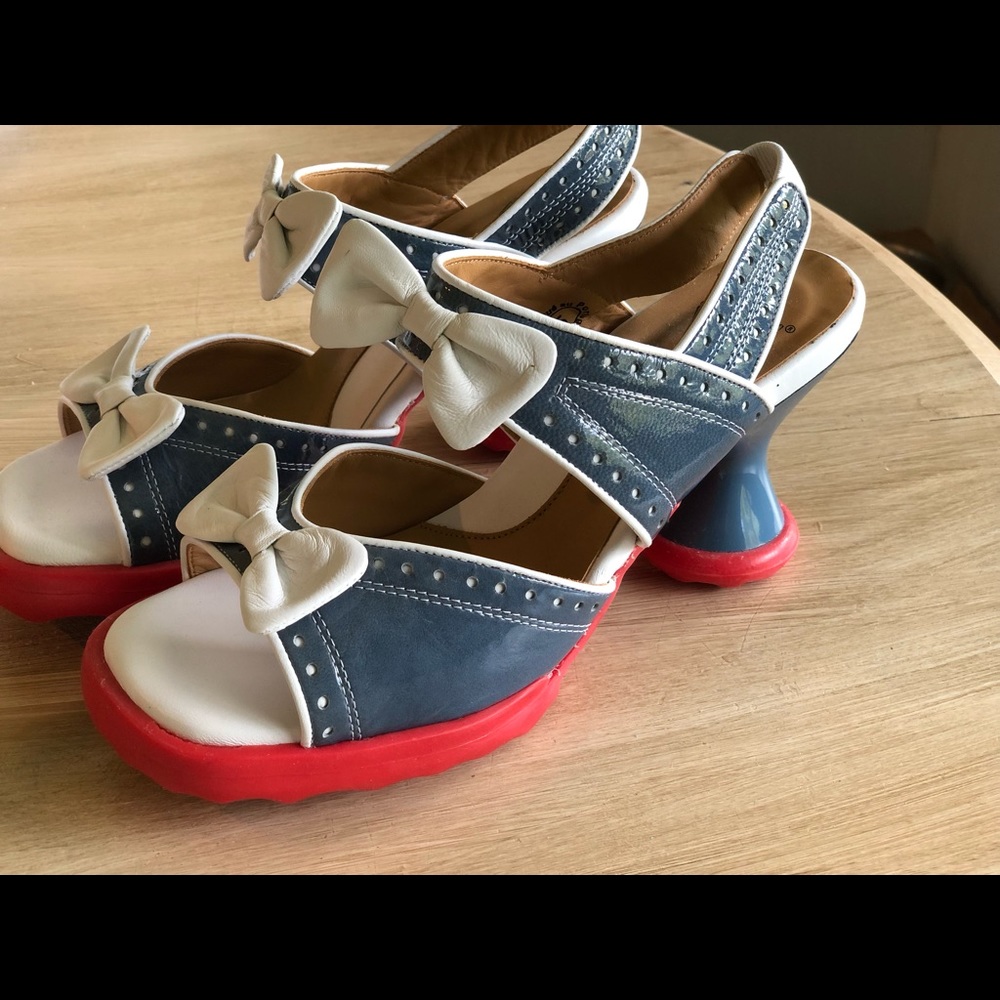 John Fluevog Mini BIPS Open Toe Slingback